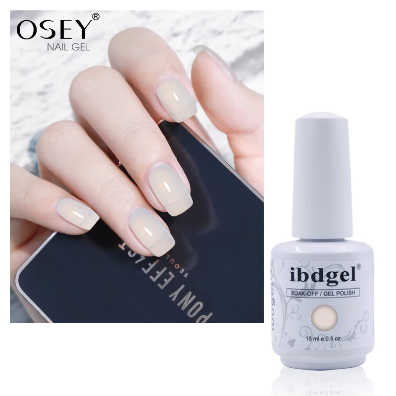 Osey 2021 New Bottle Tech Pretty Private Label ibdgel Uv Led Gel Nail Polish Gel Nail Japan ice jelly gel polish