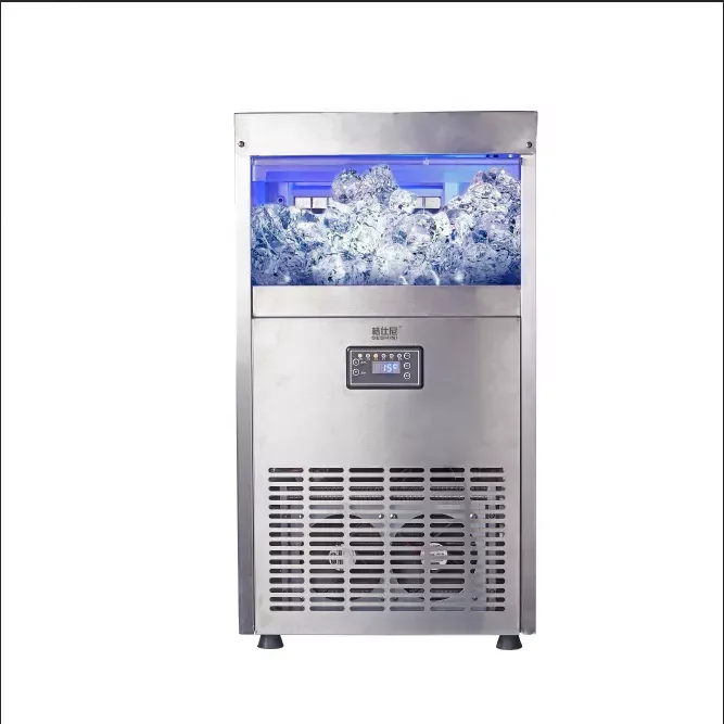 Высокоэффективная Коммерческая портативная машина для производства кубиков льда