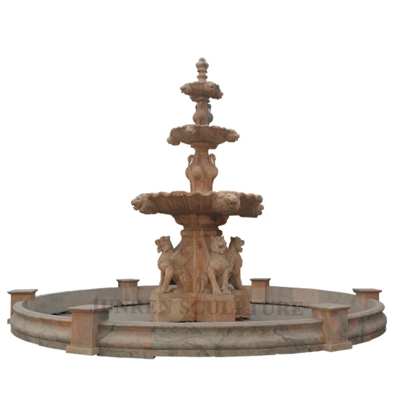 Садовый декор, Мраморная каменная статуя богини, водяной фонтан, ангел, Детская статуя, водяной фонтан, статуя лошади, водяной фонтан