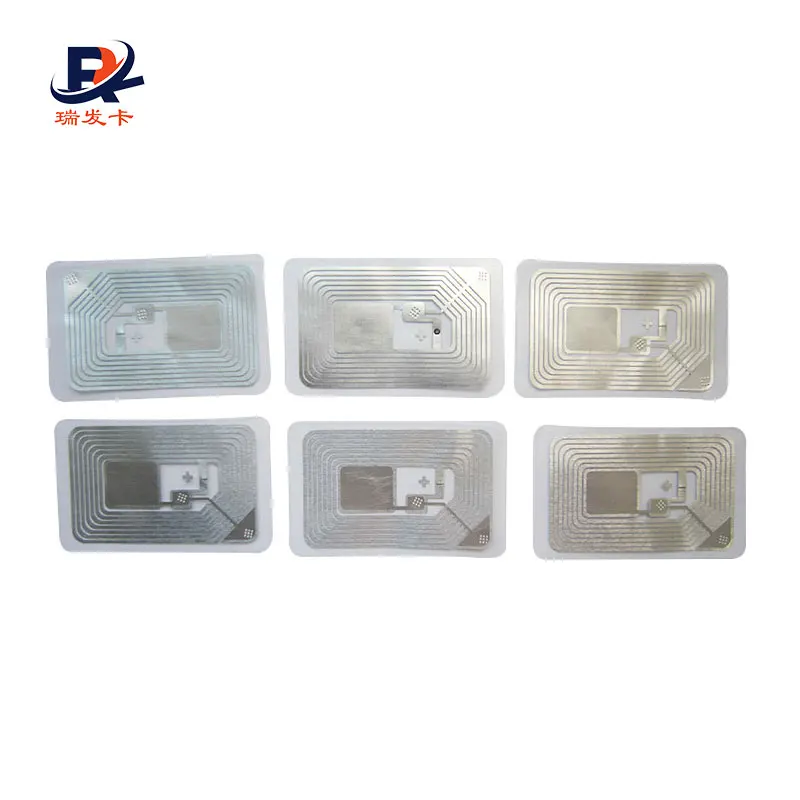 Aluminum Etch PET RFID Antenna Inlay NFC Tag for Smart Card Making