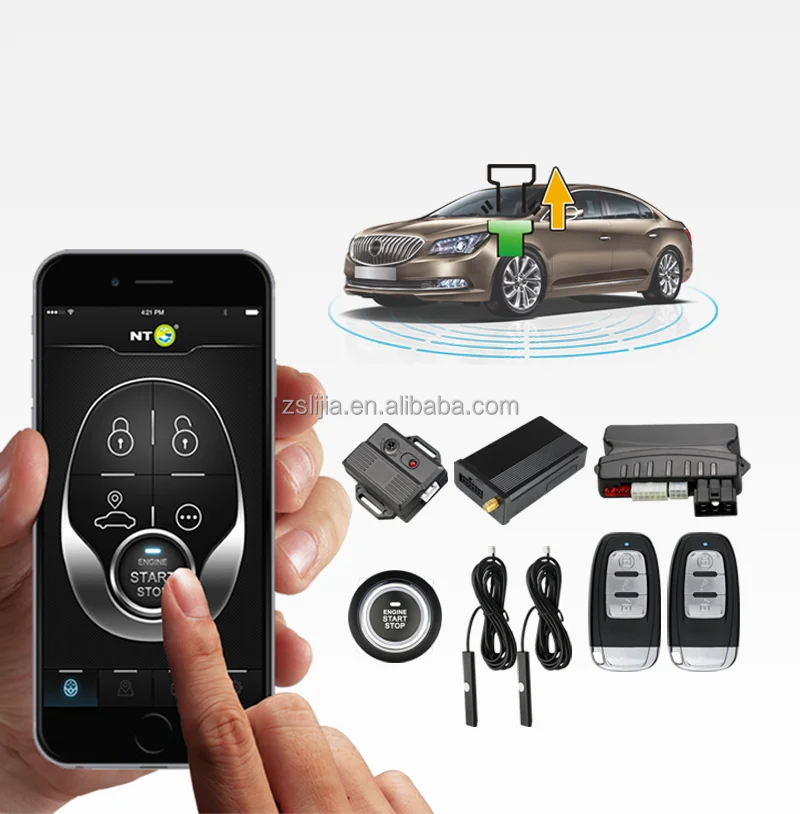 NTO Passive Keyless Entry Remote Fuel Cut Monitor  Engine Start Power Failure Alarm Car GPS Tracker Alarm System NTG01C