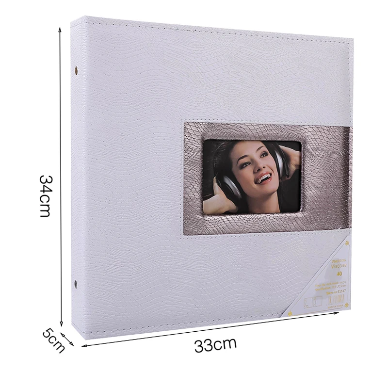 white Paper self stick sheets foto album DIY Scrapbook Photo Album wedding photo book