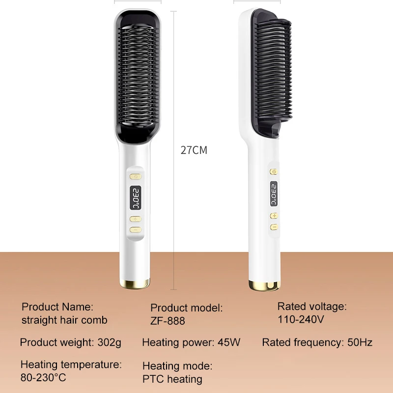 Electric Hair Comb 240 V Hot Comb Electric For Straight And Curly Hair Fast Hair Straightener Pressing Electric Hot Comb