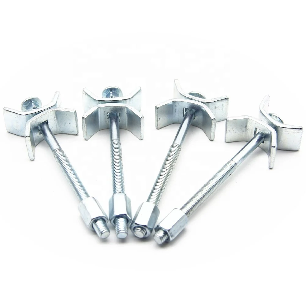 steel zinc plated furniture table desk joint round washer square washer with foam plastic clamp worktop connector