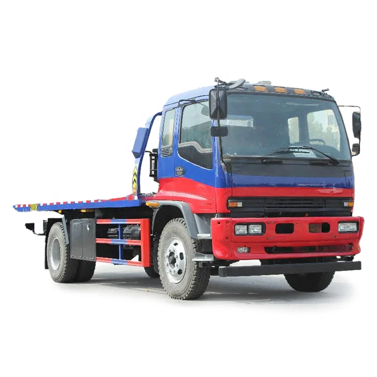 Китай ISUZU FTR 10 тонн гидравлическая платформа эвакуатор 4x2 бортовой аварийный эвакуационная машина с 10-тонной лебедкой