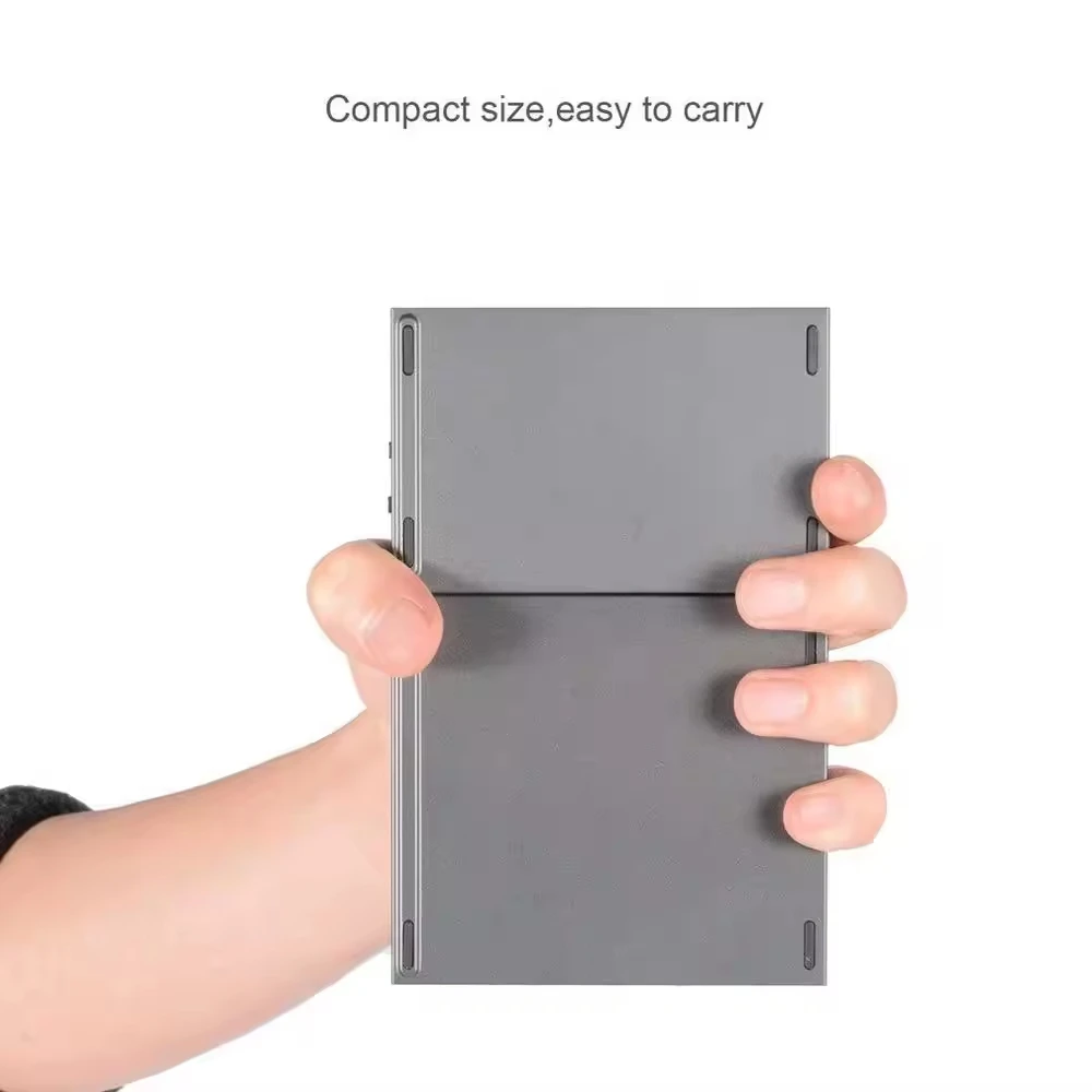 Mini Folding Bluetooth Keyboard Bluetooth Foldable Mini Keyboard For pc touchpad Portable Wireless Folding Keyboard