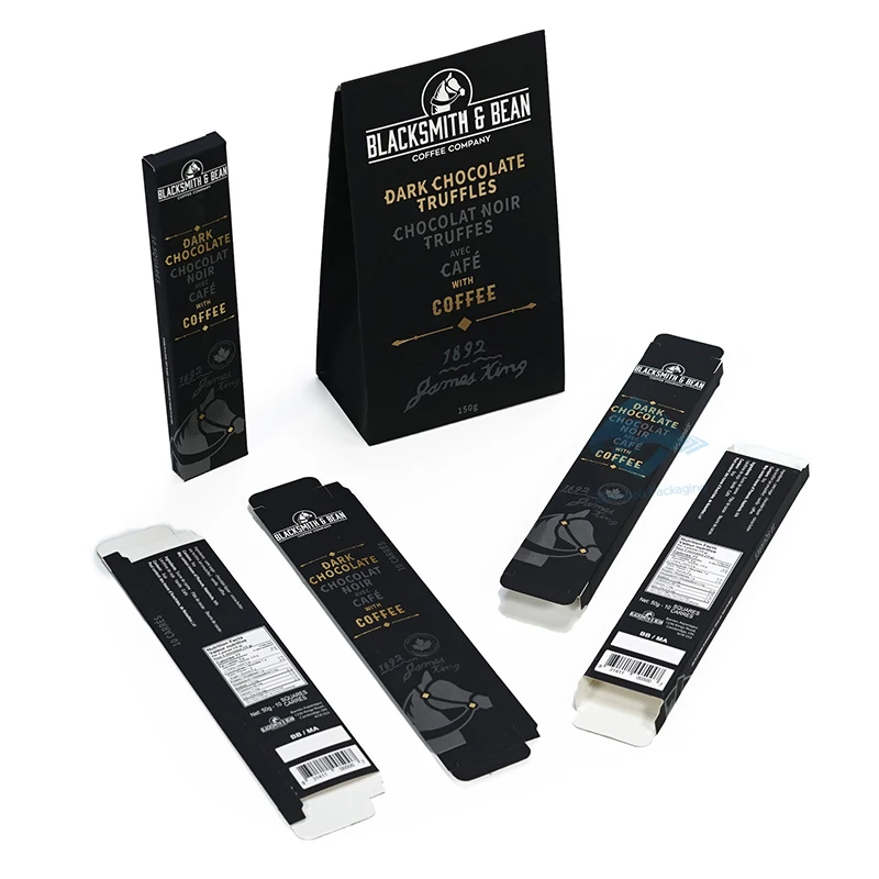 Custom Chocolate Bar Box Manufacturer Wholesale Kraft Paper Food Grade Chocolate Box
