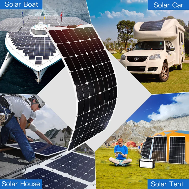 
High efficiency industrial waterproof flexible solar panel 120w with sunpower solar cell 