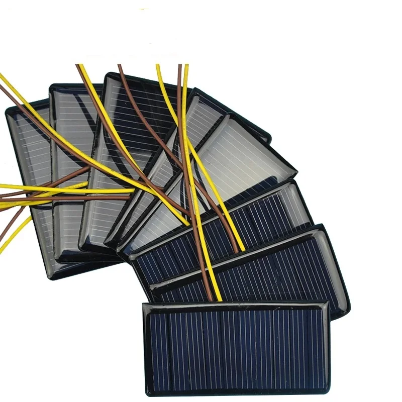 Solar Panel Solar Cell Polycrystalline Silicon Placa Solar DIY Panneau Solaire Solar Cells Modules 5V 60mA 68*36*3mm