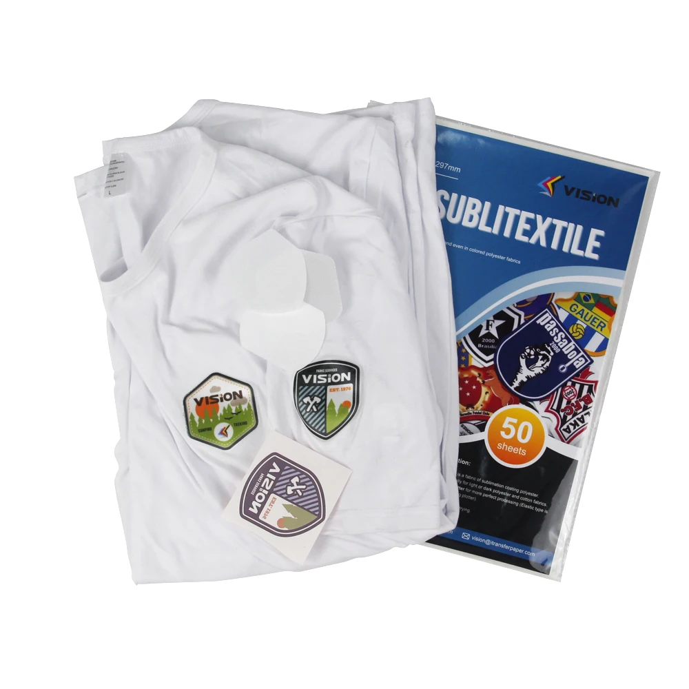 Sublitaxtil OBM long volvet sublimation paper water mark Sublimation companion for dark cotton tshirt transfer