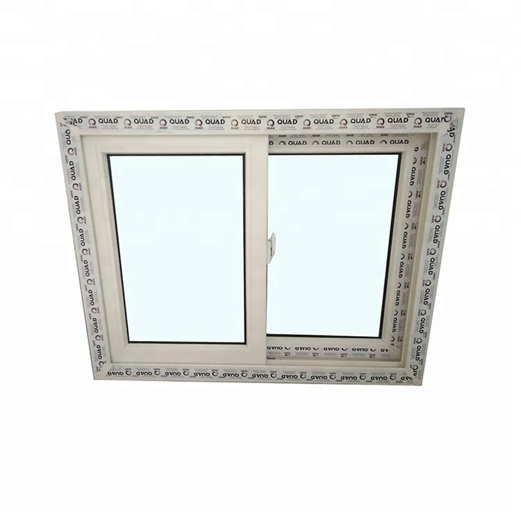 pvc Basement slider window with Low E glass from China factory