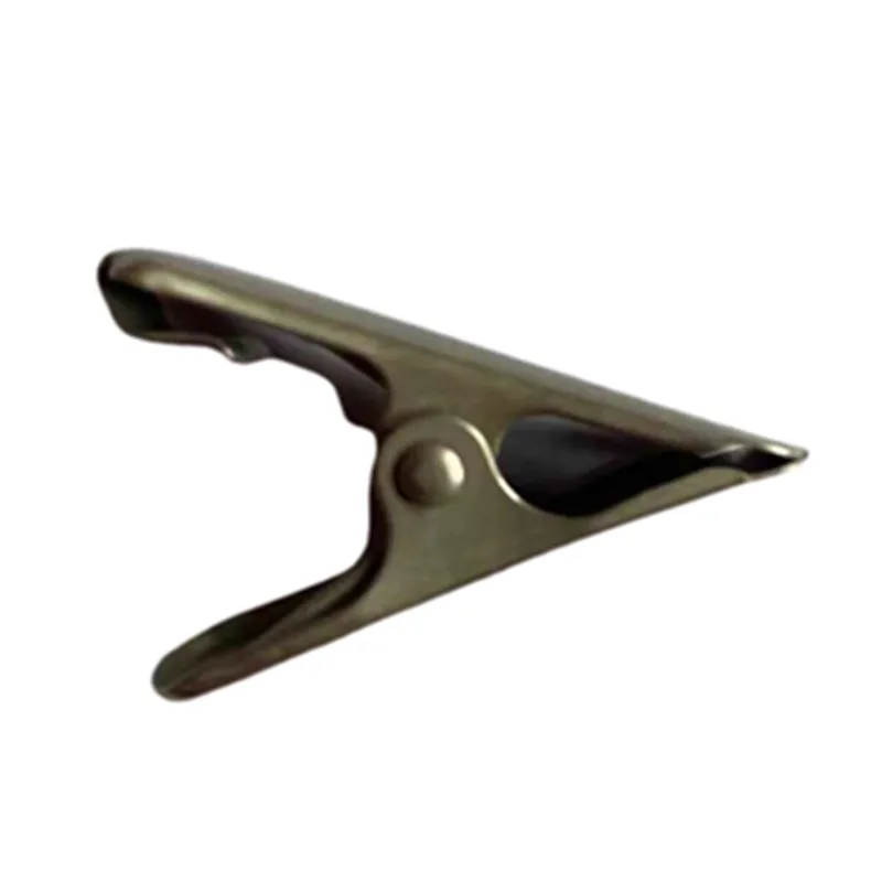 Round Metal Grip Clips Silver Bulldog Clip Stainless Steel