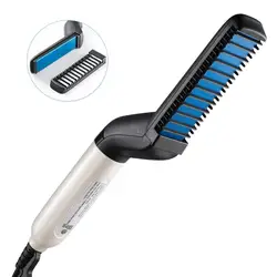Innovative Electric Comb for Men Electric Beard and Hair Straightener Brush Comb for Men Hair Styling Ionic Hair Dryer Brush