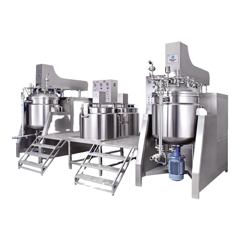 Chemical Customized Mixing Equipment Body Lotion Stainless Steel Mixing Tank Beverage Juice Homogenizer Vacuum Emulsifier