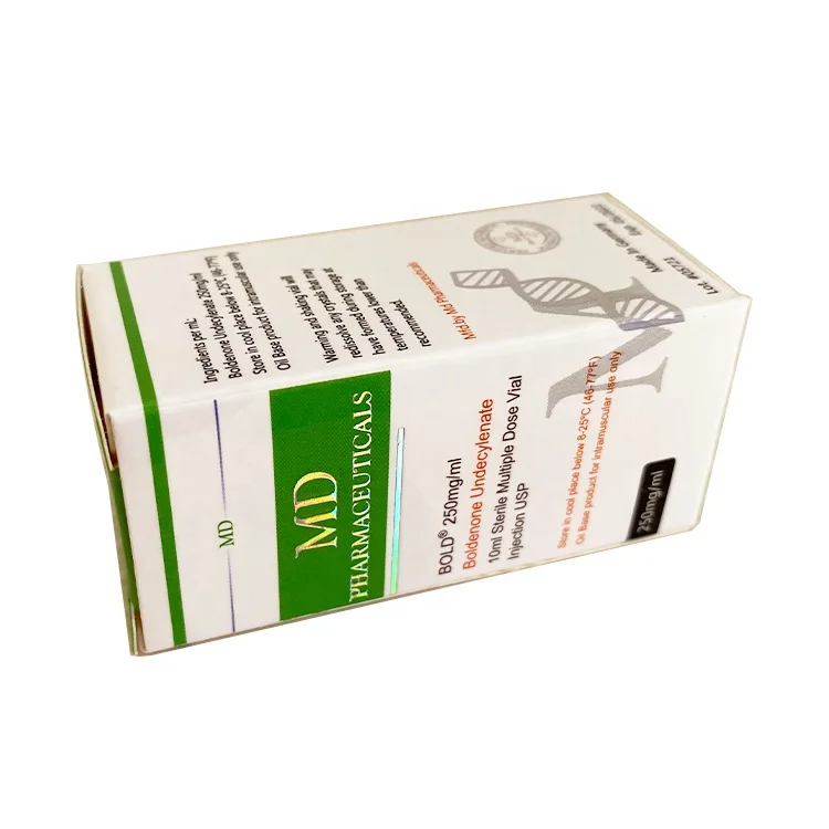 VB-390 Pharmaceutical tablet steroid vial box 100IU oral injection paper box BOLD 250 mg/ml small box for 10ml vials