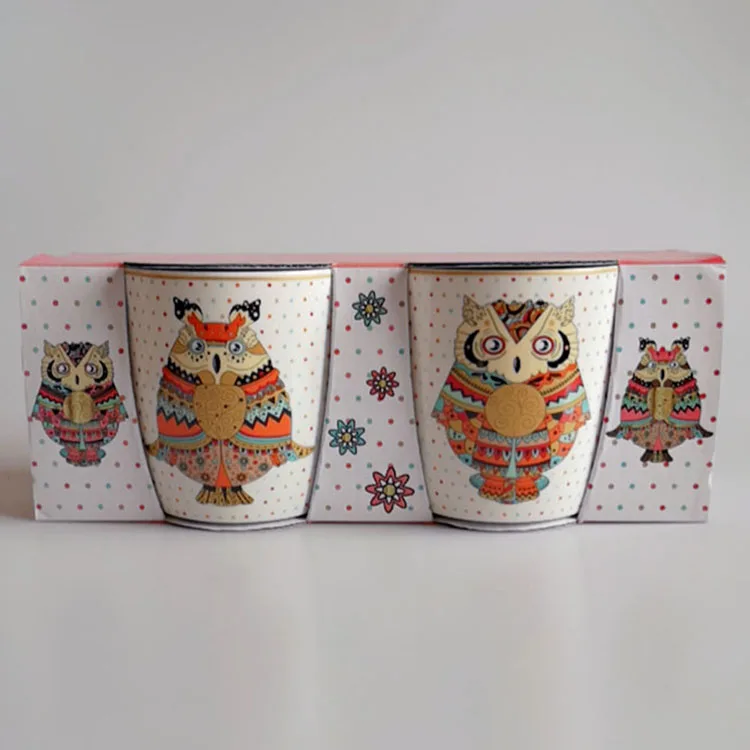 350ml cute owl ceramic mug
