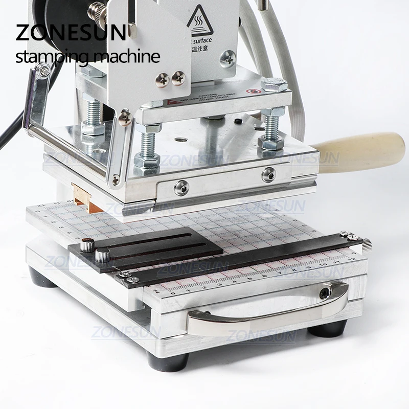 ZONESUN ZS110 Slideable Workbench Digital Leather Hot Foil Stamping Bronzing Embossing Machine Heat Press Machine
