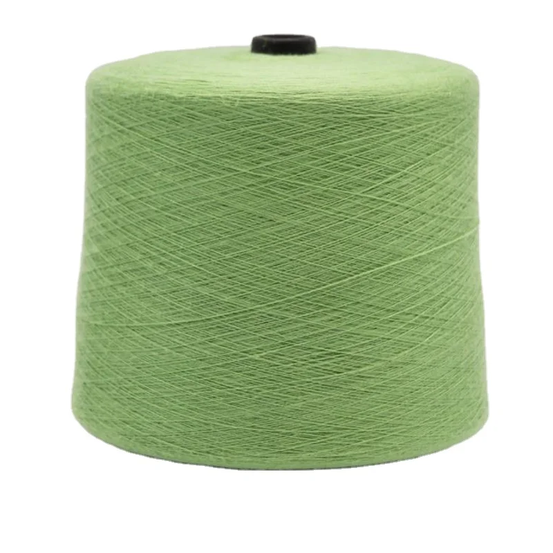 Hot Selling 48NM/2 Hank Dyed Core Spun Yarns 50% Viscose 28% PBT 22% Nylon Colorful for Knitting Sewing Weaving Hand Knitting