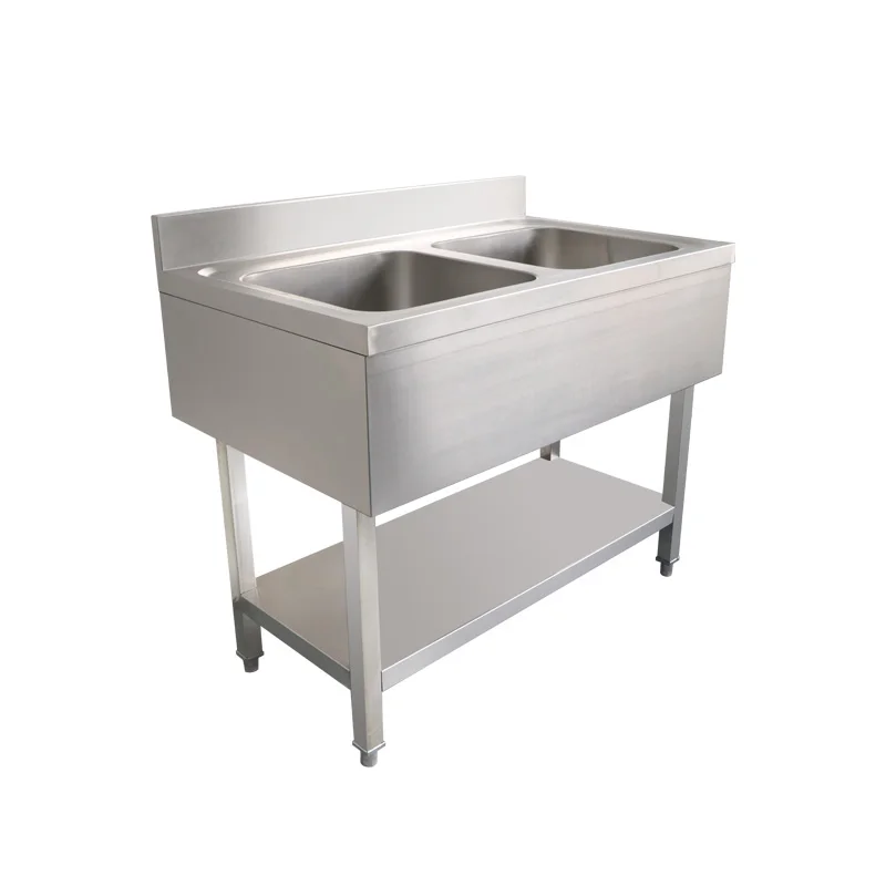 Hot sell restaurant sink stainless steel sink table commercial kitchen double sink