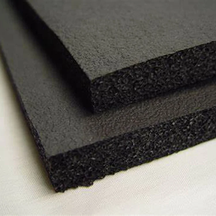 hs code 25mm thickness insulation materials rubber foam sheet price