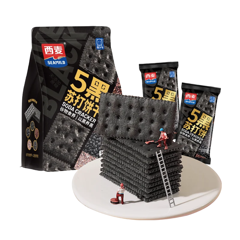 Mangehuafu Wholesale Crispy Original Soda Flavored Baking Chip Mini Cookies Snacks Saltine Crackers