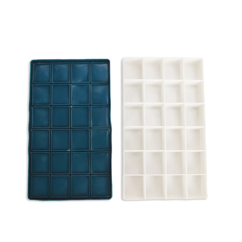 Высококачественная 24/36/48 сетка мягкая пустая акварель/Гуашь/акриловая палитра красок с резиновым покрытием