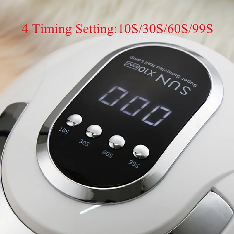 hot sale high-power nail Quick-drying sun X10 max 280W led 66 lamp nail lamp uv dryer nail tools art machine equipments