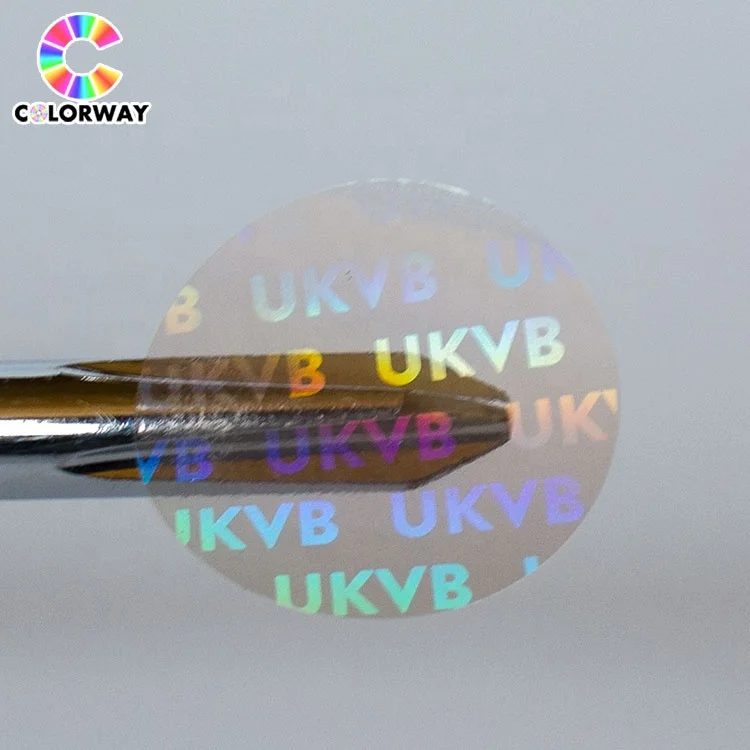 3D Custom Transparent Hologram printing Hologram Security Code Sticker Sheet Label