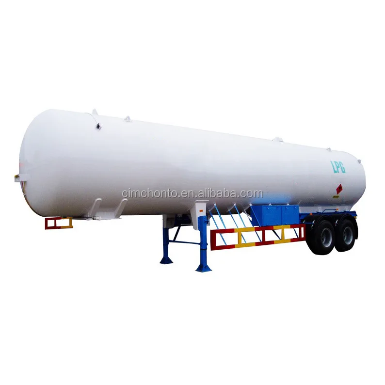 Pressure Vessel Semi Trailer Truck for LPG Propane
