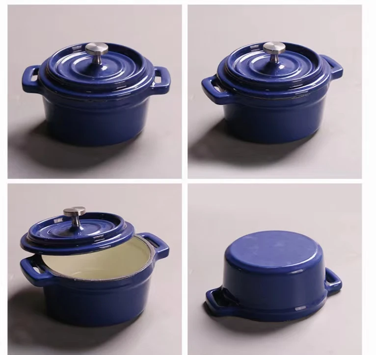 Amazon best seller Cast iron enamel stew pot soup pot non-stick pan Cast Iron Signature Round Dutch Oven for kitchen
