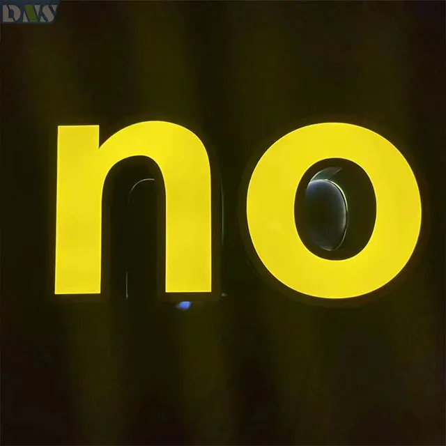 3d smoke led laser cut metal with light open sign for shop frontlit backlit letters