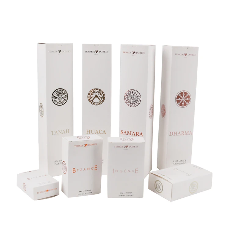 Custom Printed perfume Box Foldable Card Paper Box Packaging