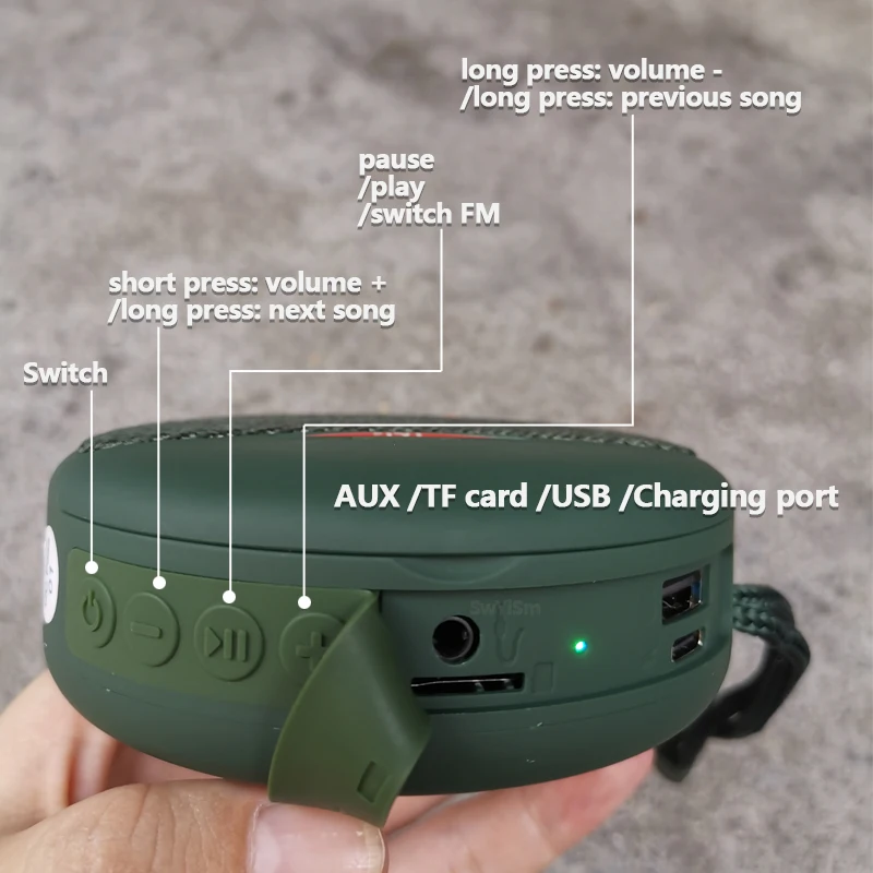T & G TG808 тренд 2 в 1 BT динамик с микрофоном + TWS наушники беспроводные 3D стерео сабвуфер Музыка Спорт Наушники-вкладыши