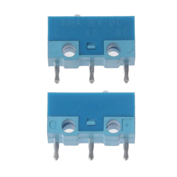 Бесплатная доставка Оригинальная белая точка HUANO синяя оболочка 0,74n микропереключатель мышь серебряный сплав контакты 20 миллионов срок службы