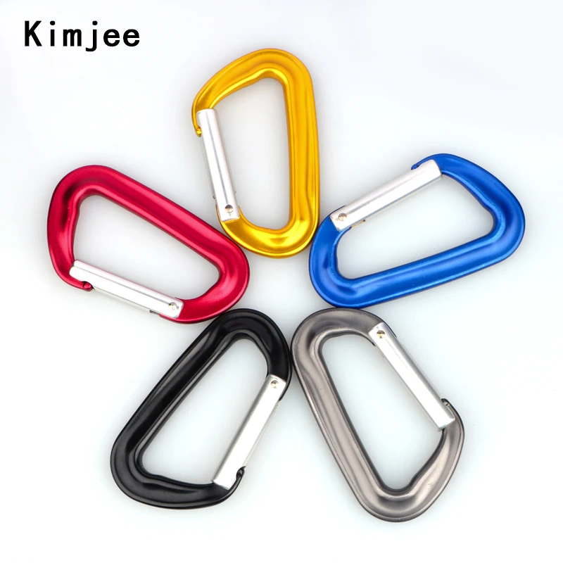 
 Авиационный алюминиевый карабин кольцо в виде буквы D Пружинные gatd caribeaner клип для кемпинга на открытом воздухе спускового крючка цепочка для ключей KM-002  