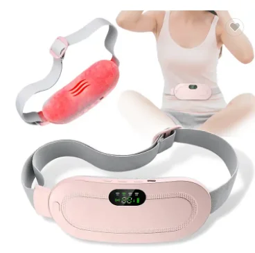 Beautiful packaging Waist Belt Rechargeable Cordless Menstrual Heating Massage Pad Period Pain Relief Massager