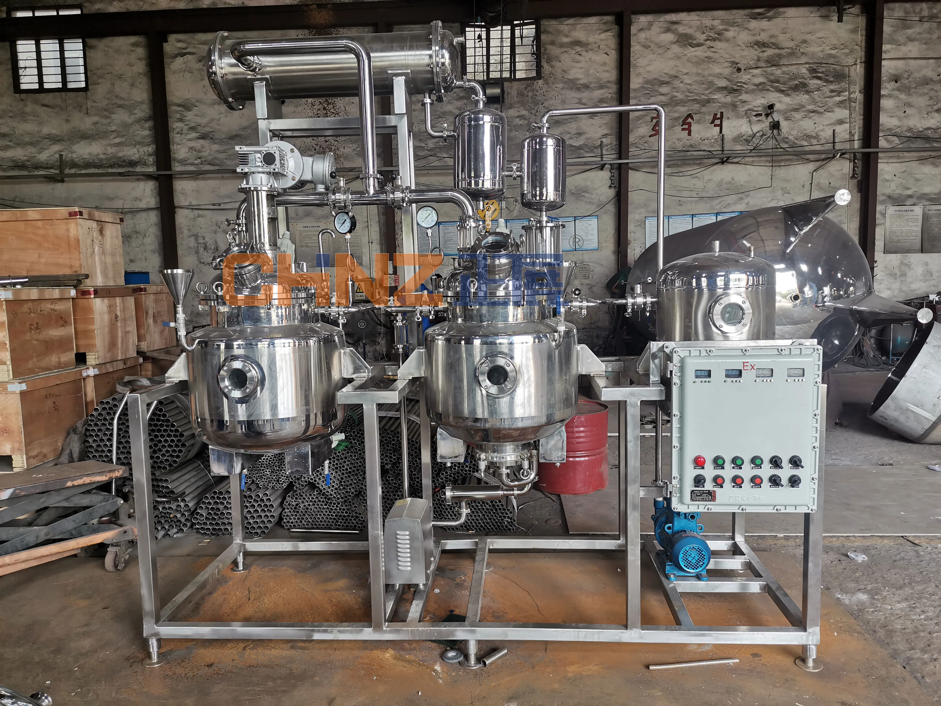stainless steel extraction tank equipment plant extraction/essential oil extraction machine