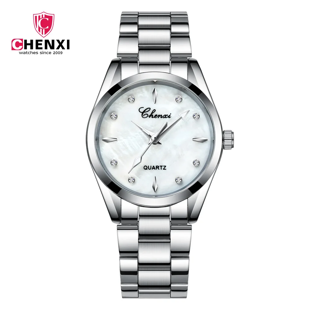 CHENXI 006T 2022 Women Colorful Dial Girl Wrist Watches Female Quartz Watches New Fashion Ladies Rhinestone Watches
