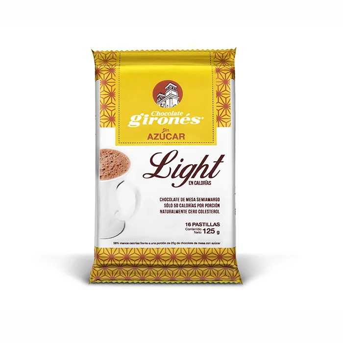 GIRONES Wholesale Premium Silky Rich Delicious Traditional Colombian Cocoa Light Hot Chocolate Sugar-Free 125 Grams
