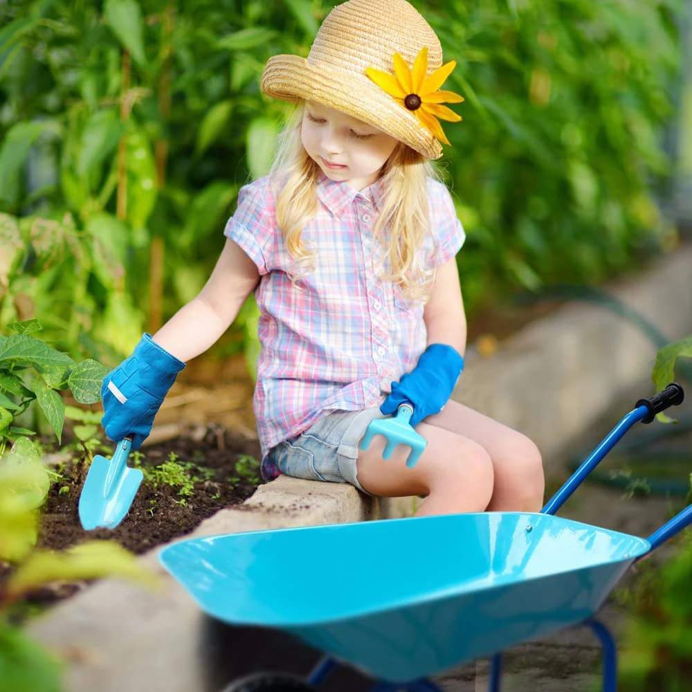 Nice Design Steel Garden Wheelbarrow on Kids Toy for garden using