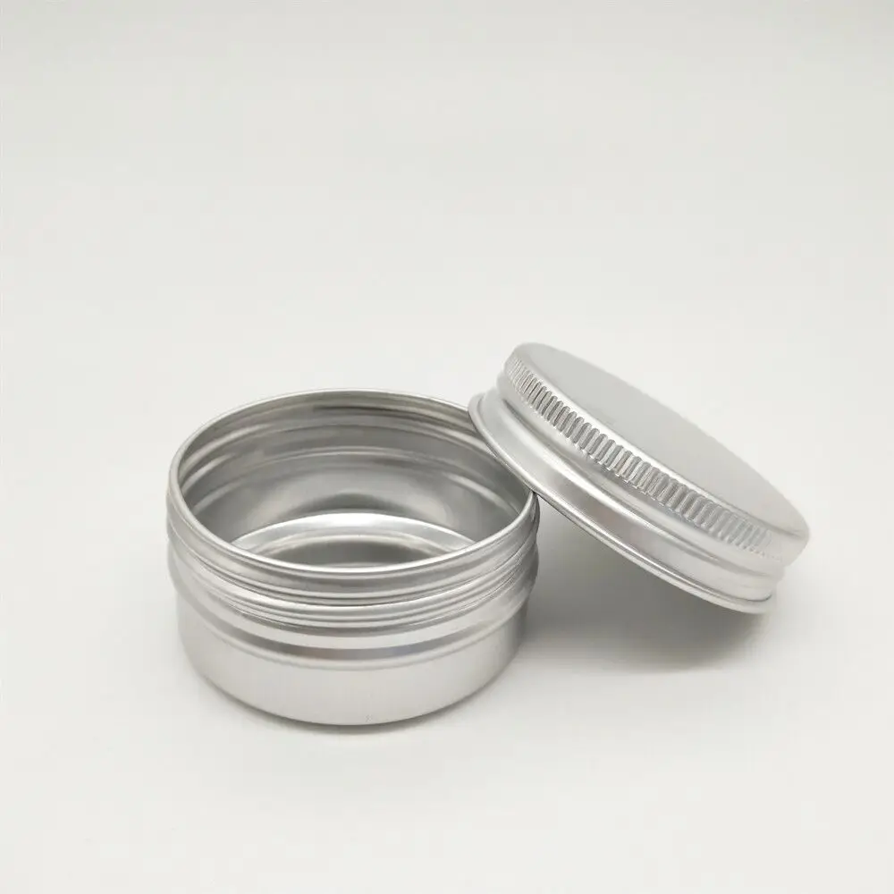 
Wholesale 30ml 1OZ Aluminum Cosmetic Cream Jar 1OZ Empty Metal Aluminum Tin Container with Screw lid 
