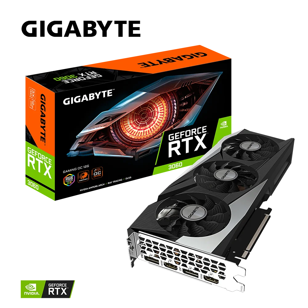 Good Price Graphics Cards Rtx 3060 12Gb For Computer Server Gaming No Lhr Gigabyte Rtx3060 Rtx 3060 ti Graphics Card GPU