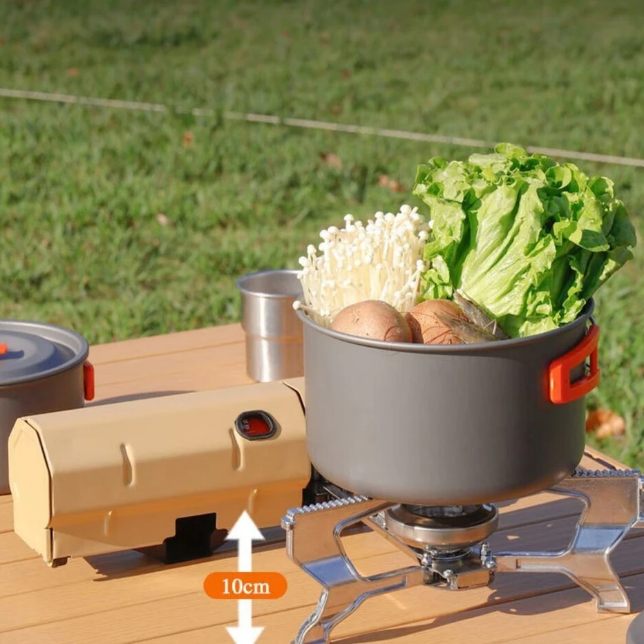 Outdoor Portable Folding Cassette Stove Cookware Card Magnetic Field  Gas Stove Cooking Water Boiling Tea