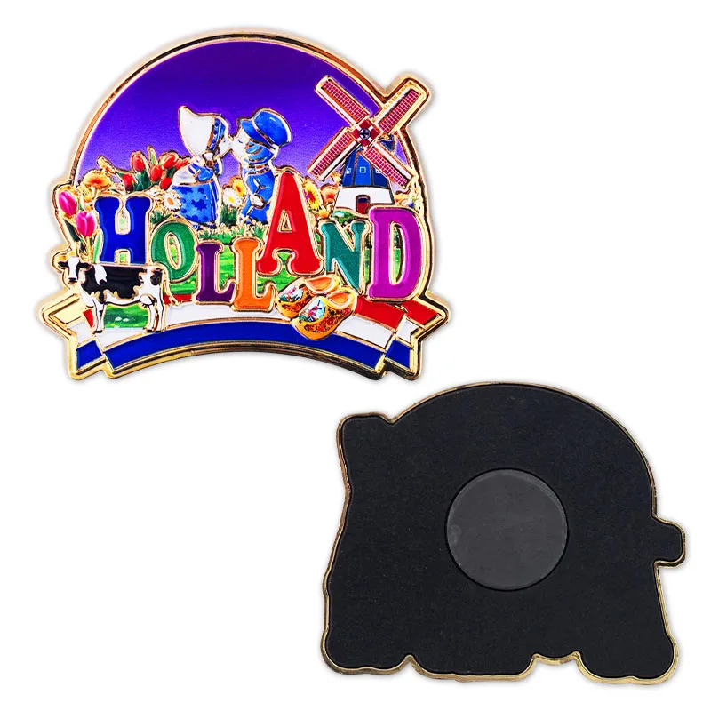 Tourist Souvenir Fridge Magnet Metal With Mdf Material Accept Customer Custom Refrigerator Magnets