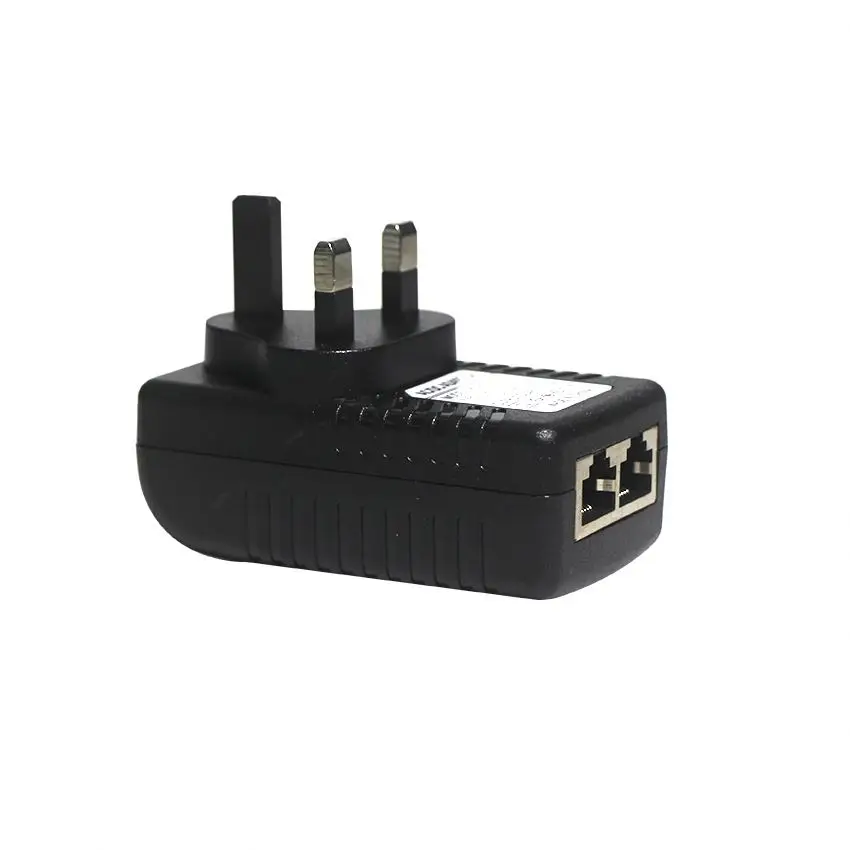 24V-48V Power over Ethernet splitter injector patch panel with 2 RJ45 портный PoE Adapter power cord