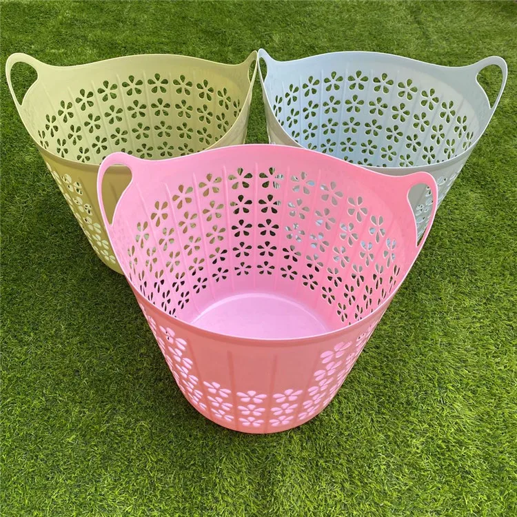 Large plastic clothes laundry basket storage basket clean clothes Baby storage dirty laundry basket