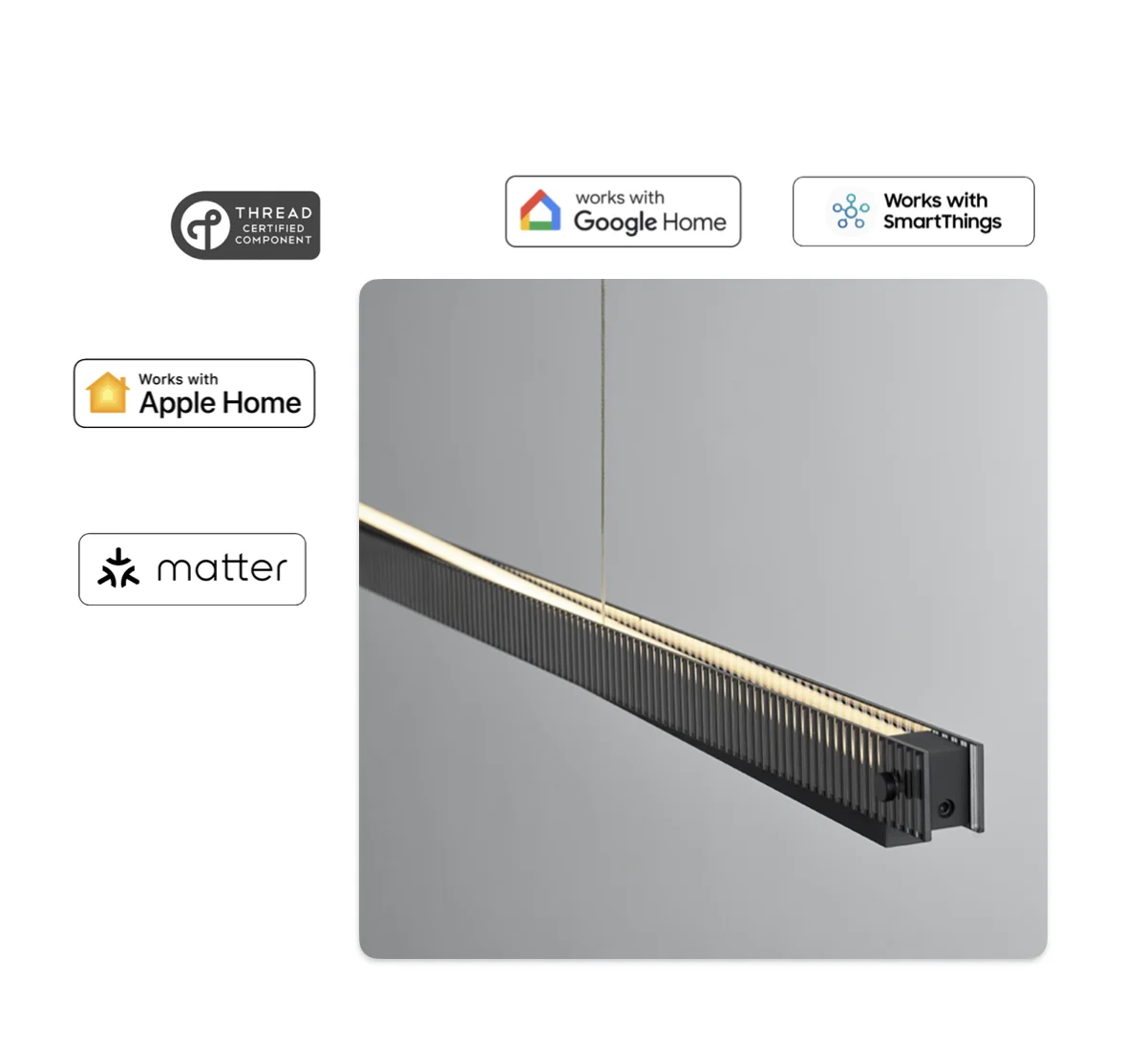 Smart Home Restaurant Chandelier with Siri Voice Control HomeKit System & Matter Certification Standard