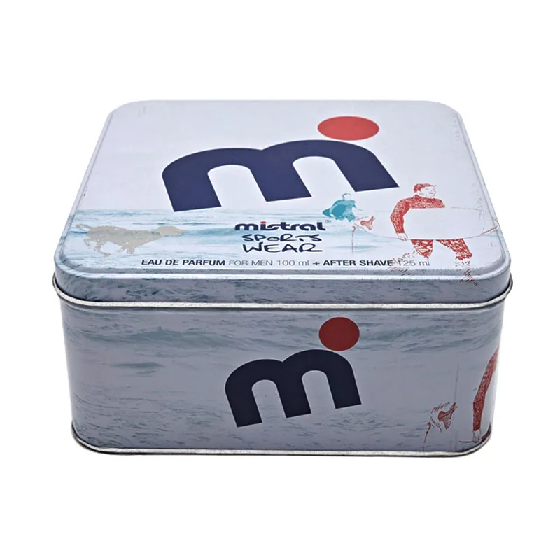 Tin Box Rectangular metal biscuit cookie chocolate candy packaging tin box