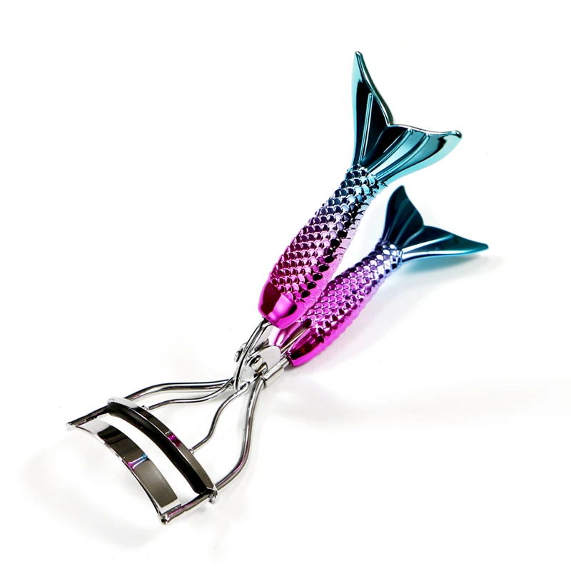 Colorful Mermaid Tail Shaped Handle Eyelash Curler Stainless Steel Eye lash Curler