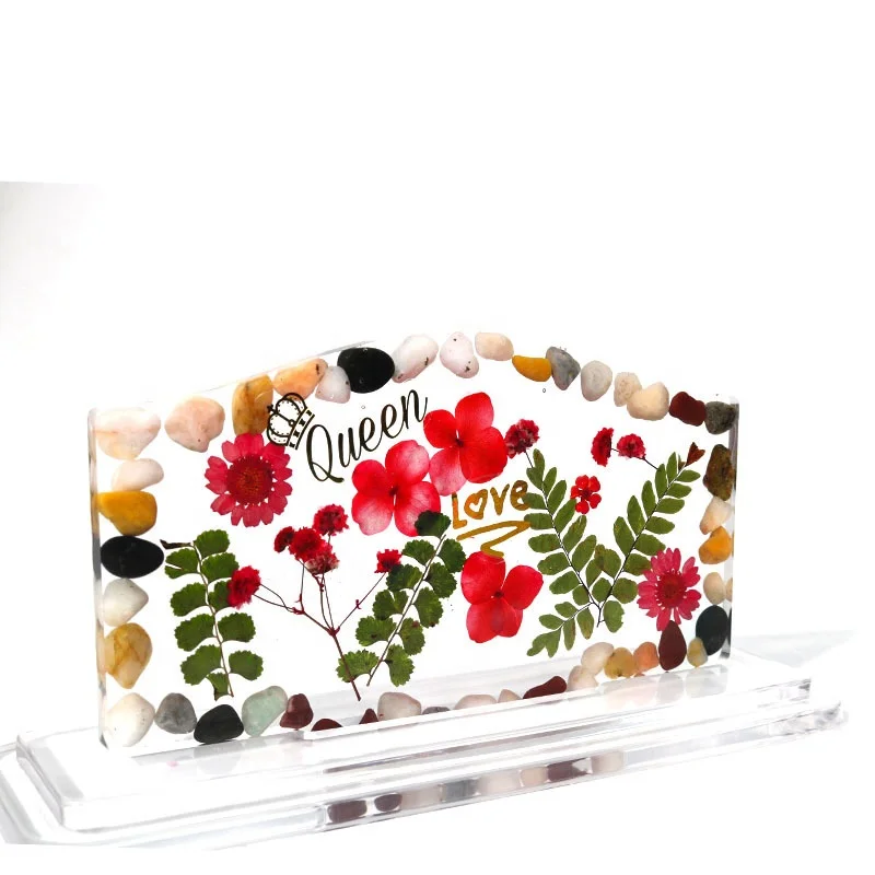 DM869 Desktop Indicator Commemorative Signboard Epoxy Resin Mold Display Stand Work Sign Holder Silicone Mould